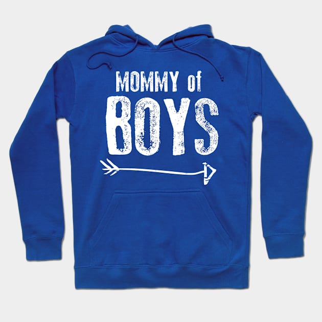 Mommy of Boys Hoodie by ThreadsMonkey